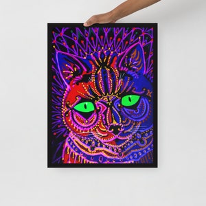 Louis Wain Cat Art - Dekorative Katze von Louis Wain