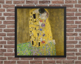 Ingelijste historische kunstprint - De kus van Gustav Klimt - Ingelijste Gustav Klimt-print - Gustav Klimt Canvas Print