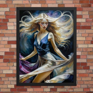 Framed Digital Art Print - The Dancer by Tristan Dominguez - Framed Tristan Dominguez Print - Framed Dancer Print