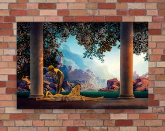 Neo-klassieke Art Print - Daybreak door Maxfield Parrish - Maxfield Parrish Print - Maxfield Parrish Poster - Daybreak Print - Daybreak Poster
