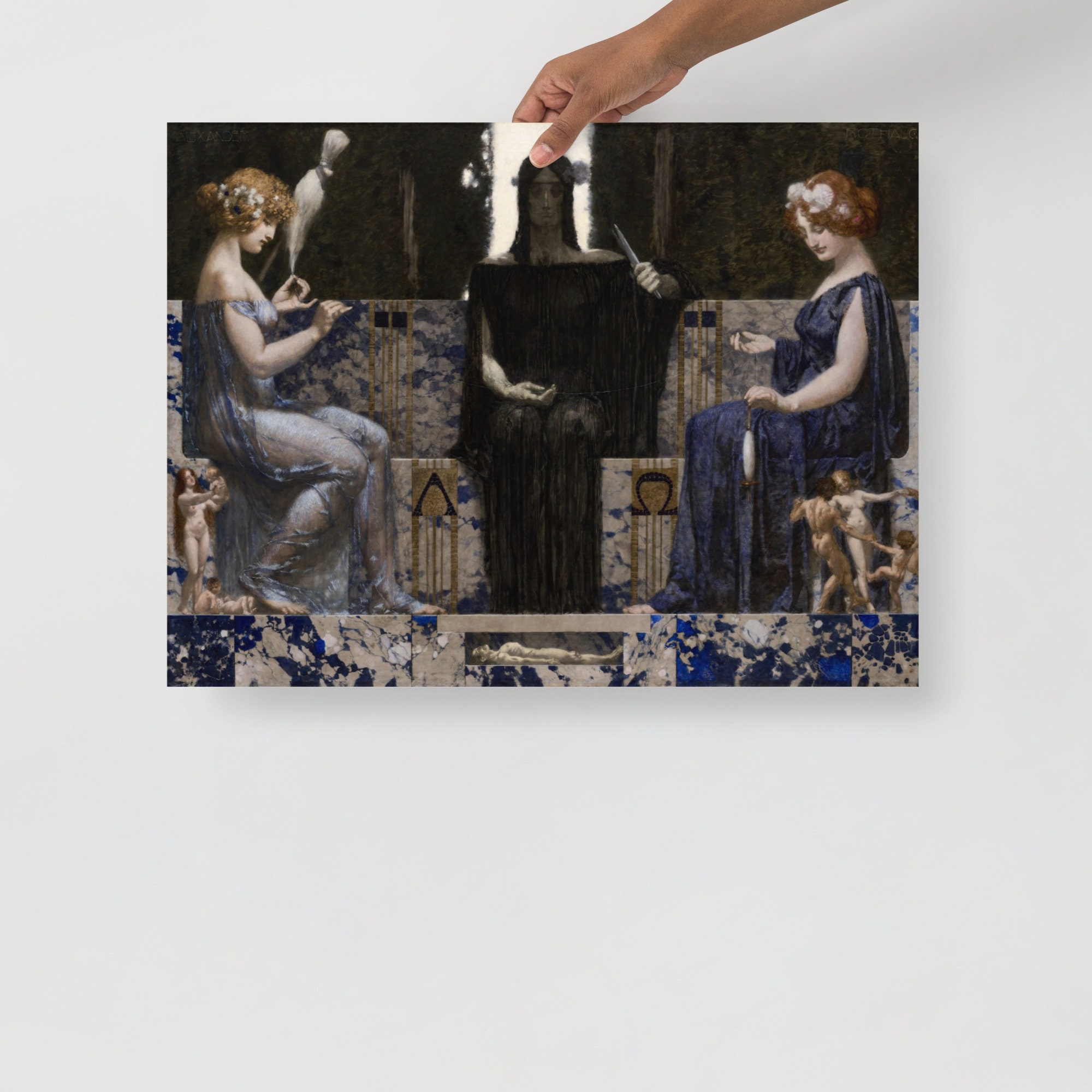 The Three Fates by Alexander Rothaug - Alexander Rothaug Print - Three ...