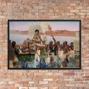 Framed Historical Art Print - The Finding of Moses by Lawrence Alma-Tadema - Framed Finding of Moses Print - Framed Lawrence Alma-Tadema Art