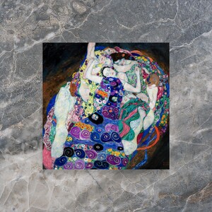 Abstract Art Print - The Maiden by Gustav Klimt - Gustav Klimt Print - The Maiden Print - Gustav Klimt Poster - The Maiden Poster