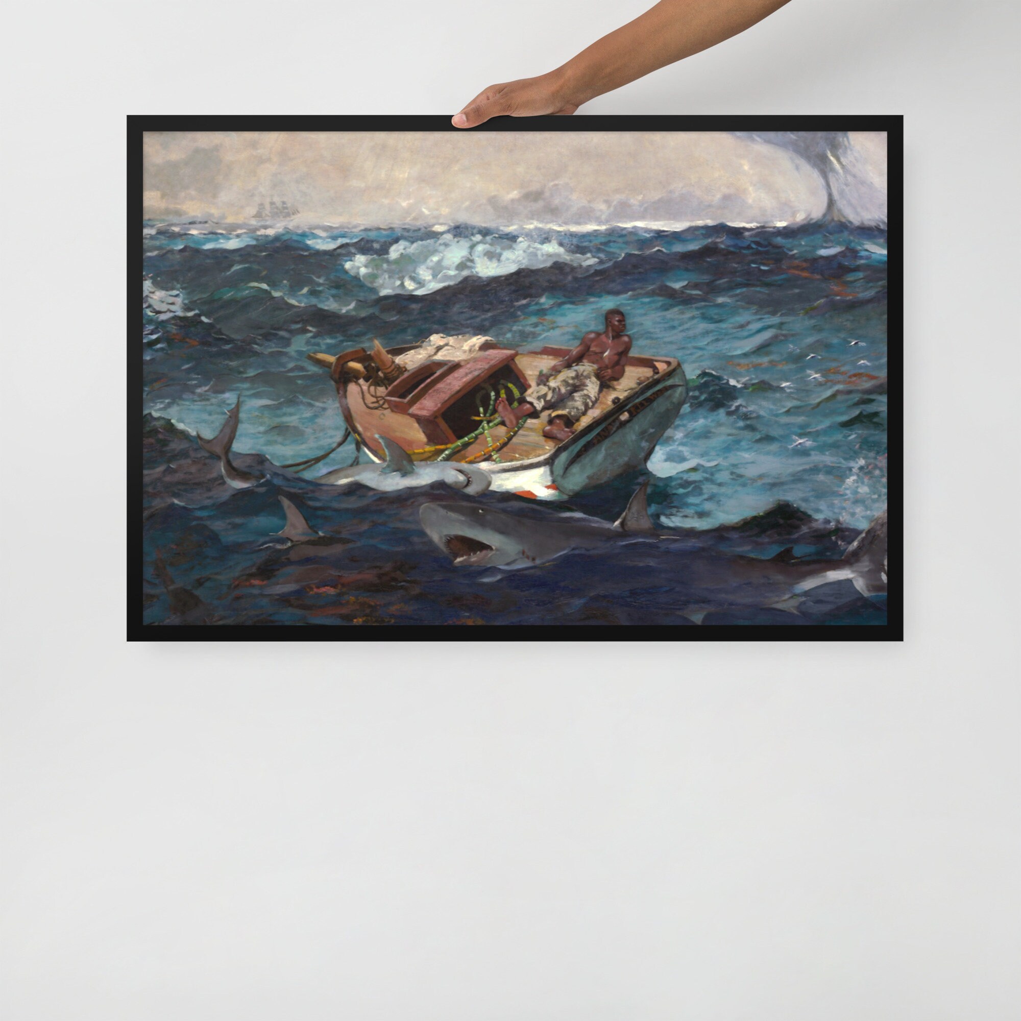 The Gulf Stream by Winslow Homer - Framed Winslow Homer Print 