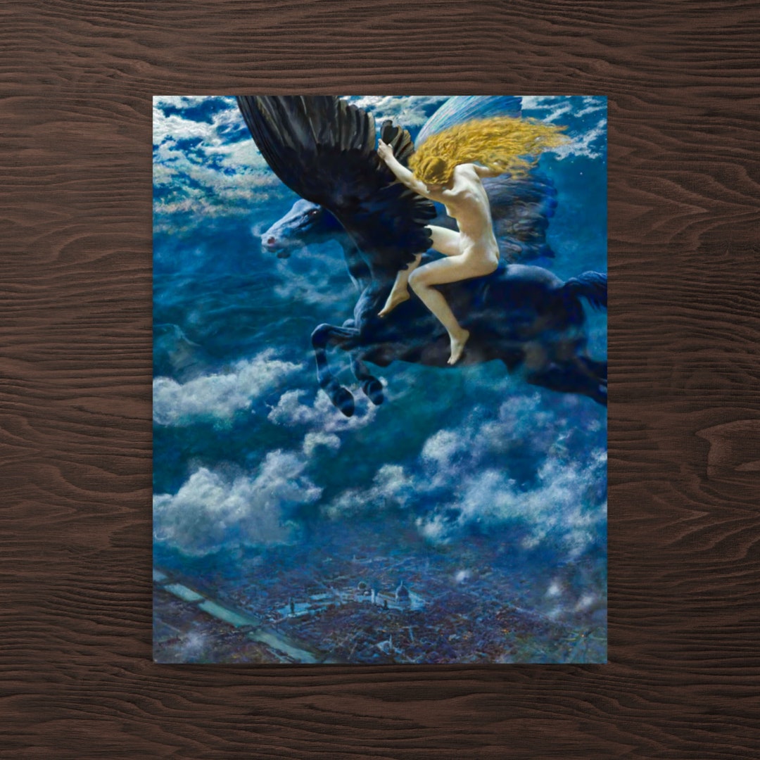 Mythological Art Print Dream Idyll A Valkyrie by Edward Robert Hughes A Valkyrie Poster Hughes Mythological Art Print Dream Idyll A Valkyrie by Edward Robert Hughes A Valkyrie Poster Hughes