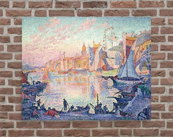 ポール・シニャックのプリント デジタルファイルをダウンロード - 夕べ