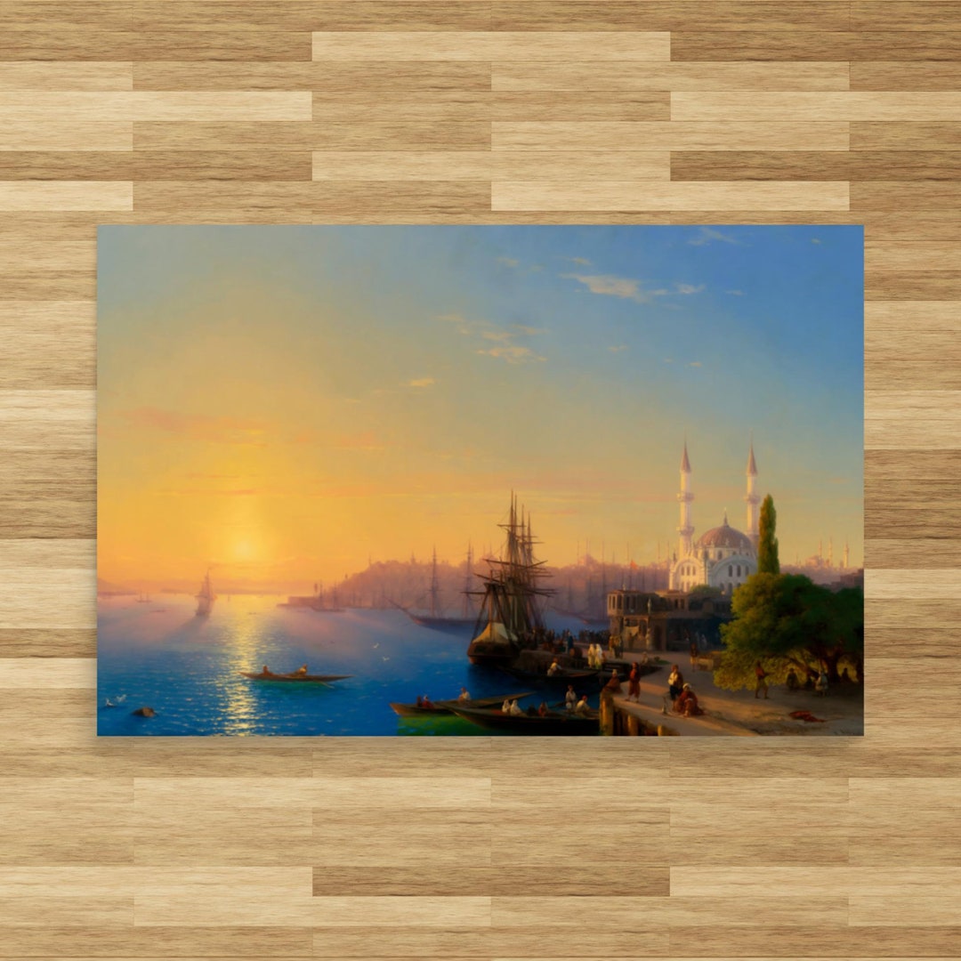 Landscape Art Print - View of Constantinople and the Bosphorus by Ivan ...
