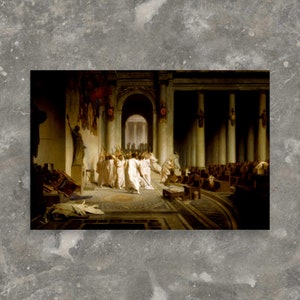 Historical Art Print - The Death of Caesar by Jean-Léon Gérôme - Jean-Léon Gérôme Print - Death of Caesar Print