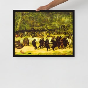Gerahmter Tierkunstdruck - The Bear Dance von William Holbrook Beard