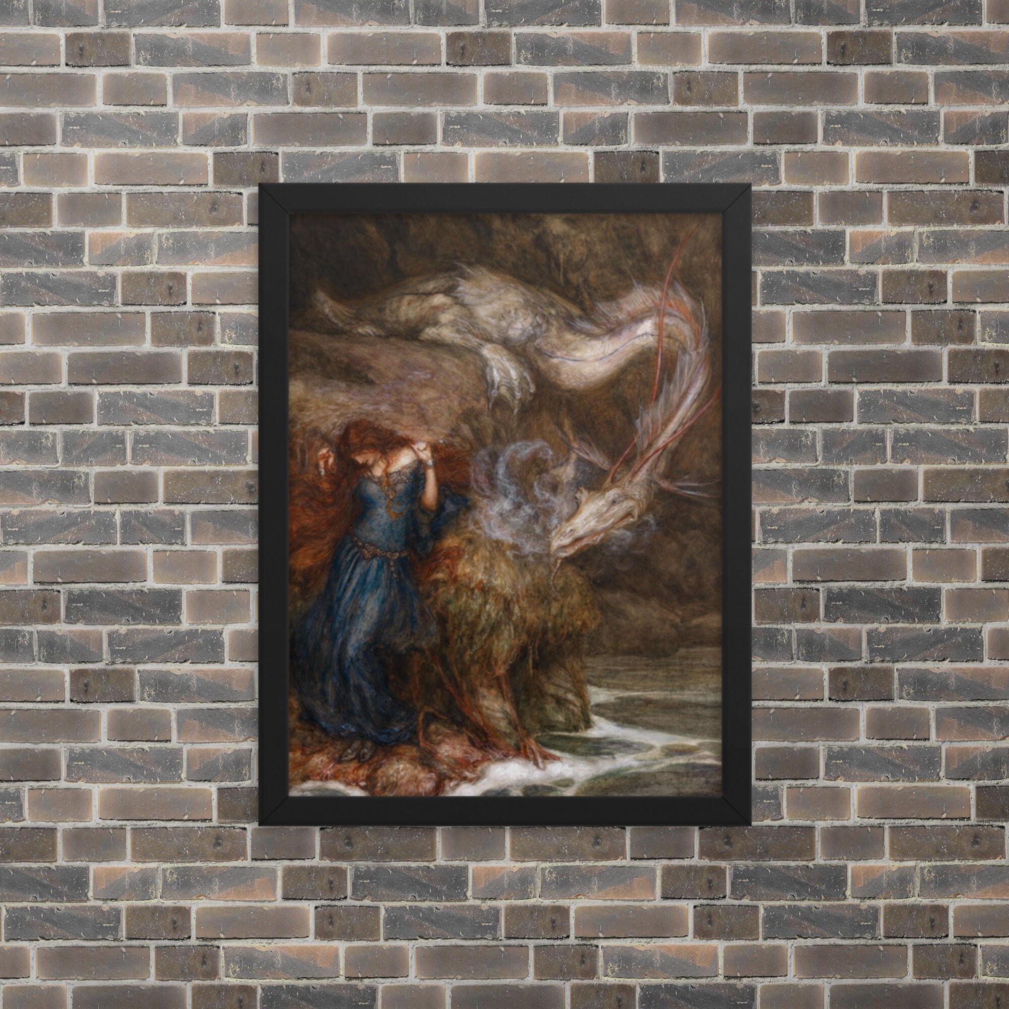Framed Mythological Art Print - Andromeda by Arthur Rackham - Framed ...