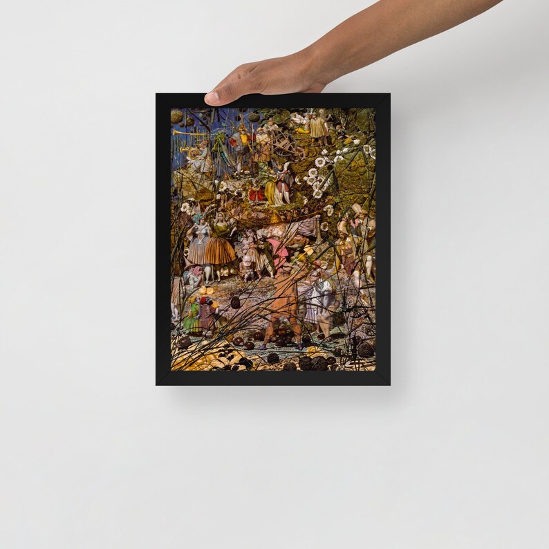 Framed Mythological Art Print - The Fairy Feller's Master Stroke by Richard Dadd