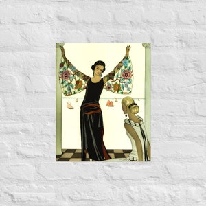 Art Deco Poster - Look at My Wings! by George Barbier - George Barbier Print - George Barbier Poster - Look at My Wings Print