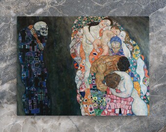 Symbolic Canvas Print - Death and Life by Gustav Klimt - Gustav Klimt Canvas - Death and Life Canvas