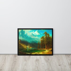 Framed Landscape Art Print - Mount Corcoran by Albert Bierstadt