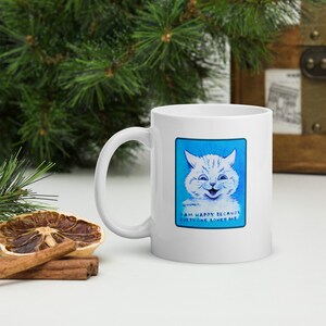 Kubek Louis Wain Cat - Jestem szczęśliwy, bo wszyscy mnie kochają