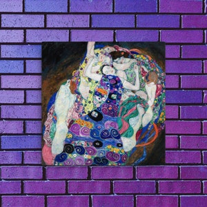 Abstract Art Canvas Print - The Maiden by Gustav Klimt - Gustav Klimt Canvas Print - The Maiden Canvas Print