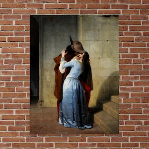 The Kiss by Francesco Hayez - Francesco Hayez Print - The Kiss Print - Romantic Art Print