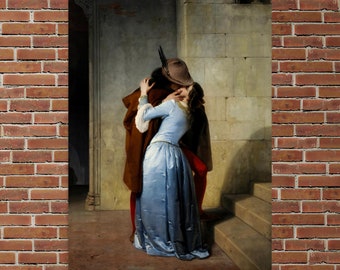 The Kiss by Francesco Hayez - Francesco Hayez Print - The Kiss Print - Romantic Art Print