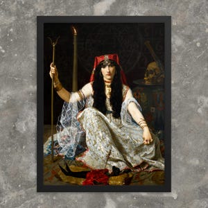 The Sorceress by Georges Merle - Framed Georges Merle Print - Framed Sorceress Print