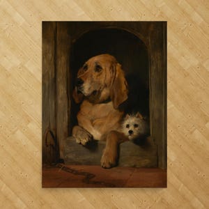 Dignity and Impudence by SIr Edwin Landseer - Sir Edwin Landseer Print - Animal Art Print