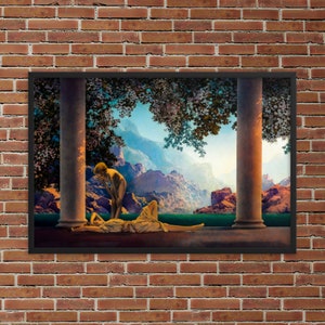 Stampa artistica incorniciata - Daybreak di Maxfield Parrish - Stampa Maxfield Parrish incorniciata - Stampa Daybreak incorniciata