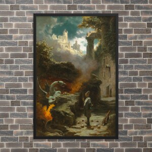 Framed Mythological Print - The Sorcerer by Carl Spitzweg - Framed Carl Spitzweg Print - Framed Sorcerer Print