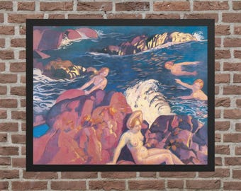 The Wave by Maurice Denis - Framed Maurice Denis Print - Framed Modern Art Print