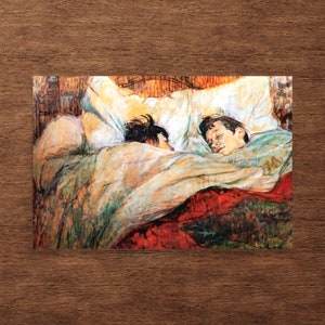 Modern Art Print - In Bed by Henri de Toulouse-Lautrec - Toulouse-Lautrec Print - Toulouse-Lautrec Poster
