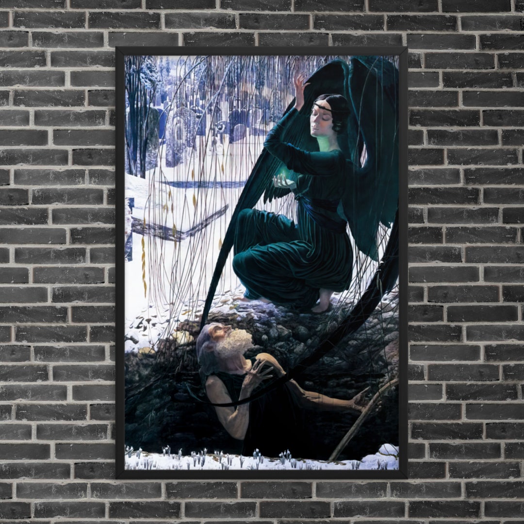 framed-mythological-art-print-the-death-of-the-gravedigger-by-carlos