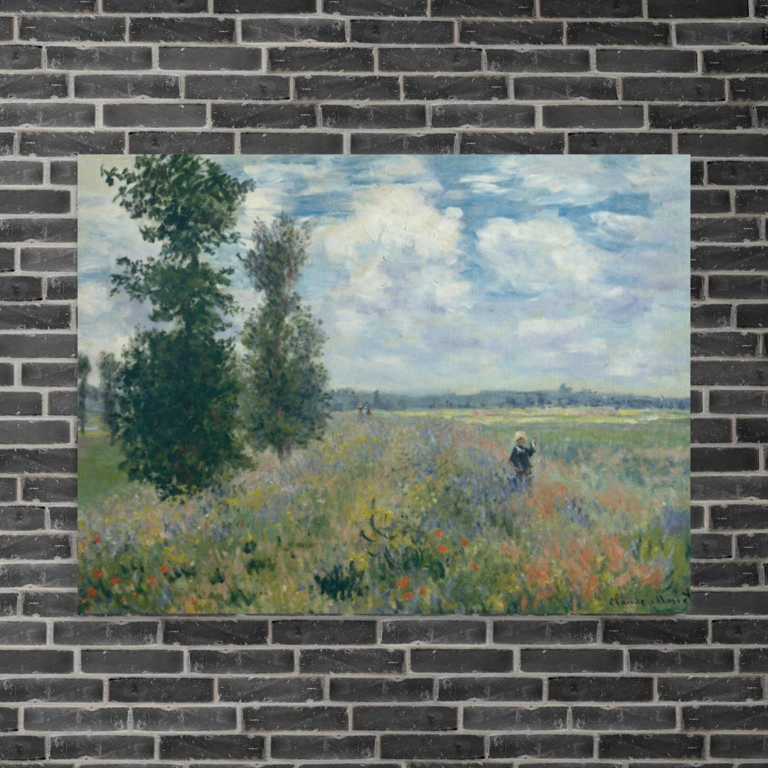 Poppy Fields Near Argenteuil by Claude Monet, 1875 - Claude Monet Print ...