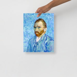 Post Impressionist Art Print - Self Portrait 1889 by Vincent Van Gogh
