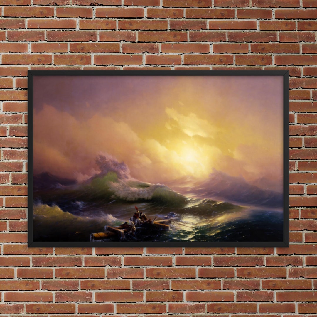 Framed Maritime Art Print - the Ninth Wave by Ivan Aivazovsky - Framed ...