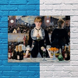 Impressionist Art Print - A Bar at the Folies-Bergère by Edouard Manet - A Bar at the Folies-Bergère Print - Edouard Manet Print