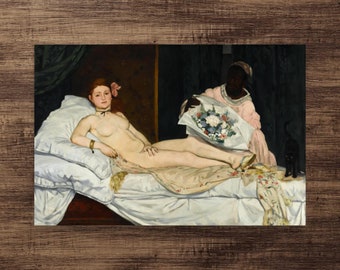 Modernist Art Print - Olympia by Edouard Manet - Edouard Manet Print - Edouard Manet Poster - Olympia Print - Olympia Poster