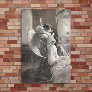 Rencontre romantique par Mihaly Zichy - Impression sur toile Mihaly Zichy - Impression sur toile Rencontre romantique