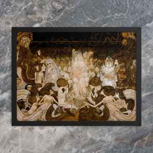 Framed Symbolist Print - The Three Brides by Jan Toorop - Framed Three Brides Print - Framed Jan Toorop Print