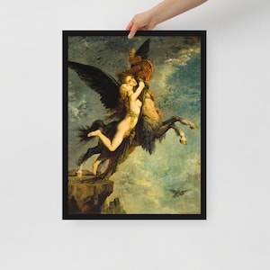 Framed Mythological Art Print - The Chimera by Gustave Moreau