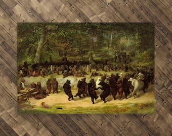 ARTCANVAS The Bulls And Bears In The Market 1879 Canvas Art Print By William Holbrook Beard Size 40 X 26 1 50 Deep
