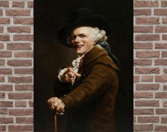 Self Portrait of the Artist in the Guise of a Mocker by Joseph Ducreux - Joseph Ducreux Print