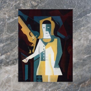 Pierrot by Juan Gris - Juan Gris Print - Abstract Art Print