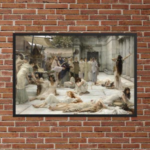 The Women of Amphissa by Lawrence Alma Tadema - Framed Lawrence Alma Tadema Print - Framed Women of Amphissa Print