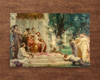 Mythological Art Print - Psyche Before the Throne of Venus by Henrietta Rae - Henrietta Rae Print - Henrietta Ray Poster