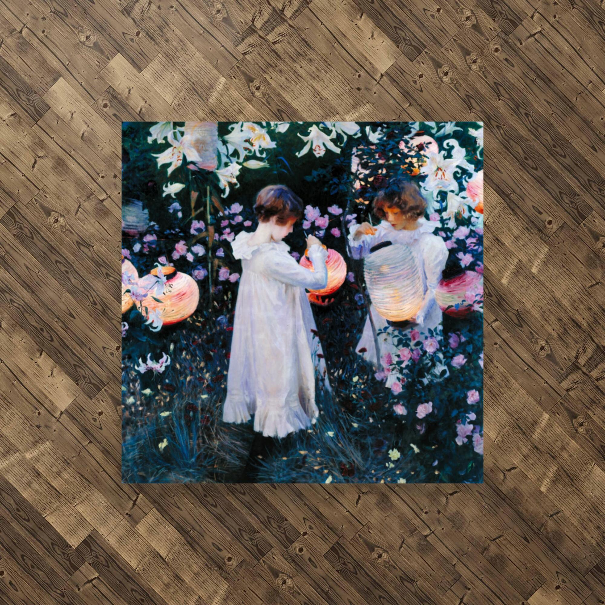 ジョン・シンガー・サージェント作「カーネーション、ユリ、ユリ