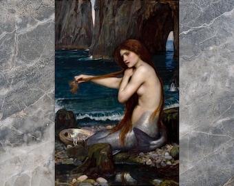 Una sirena di John William Waterhouse - Stampa di John William Waterhouse - Stampa di una sirena - Stampa mitologica