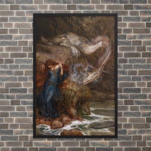 Framed Mythological Art Print - Andromeda by Arthur Rackham - Framed Arthur Rackham Print - Framed Andromeda Print