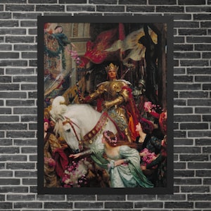 The Two Crowns by Sir Frank Dicksee - Framed Frank Dicksee Print