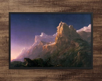 Prometheus Bound by Thomas Cole - Framed Prometheus Bound Print - Framed Thomas Cole Print - Framed Mythology Print