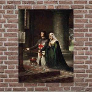 The Dedication by Edmund Blair Leighton - Edmund Blair Leighton Print - Realist Art Print