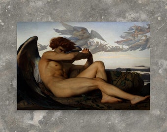 Neoclassical Art Print - The Fallen Angel by Alexandre Cabanel - Fallen Angel Print - Alexandre Cabanel Print - Alexandre Cabanel Poster