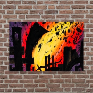 Abstract Art Print - Katastrophe by Karl Weiner - Karl Weiner Print - Karl Weiner Poster - Katastrophe Print - Katastrophe Poster